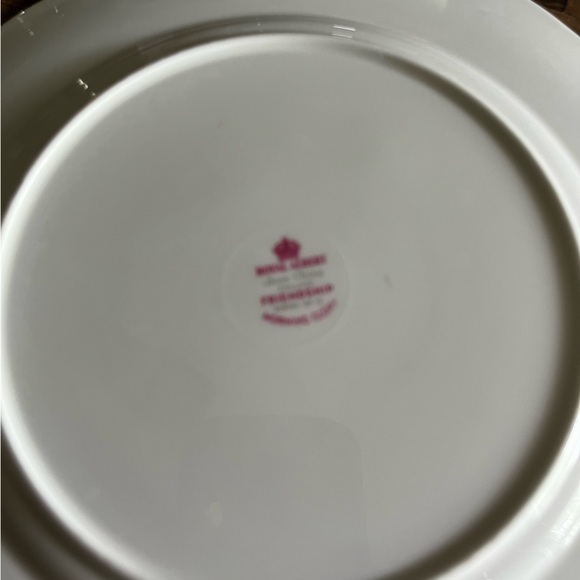 Set of 2 Royal Albert Bone China Friendship plate Morning Glory VINTAGE PRISTINE - Picture 2 of 6